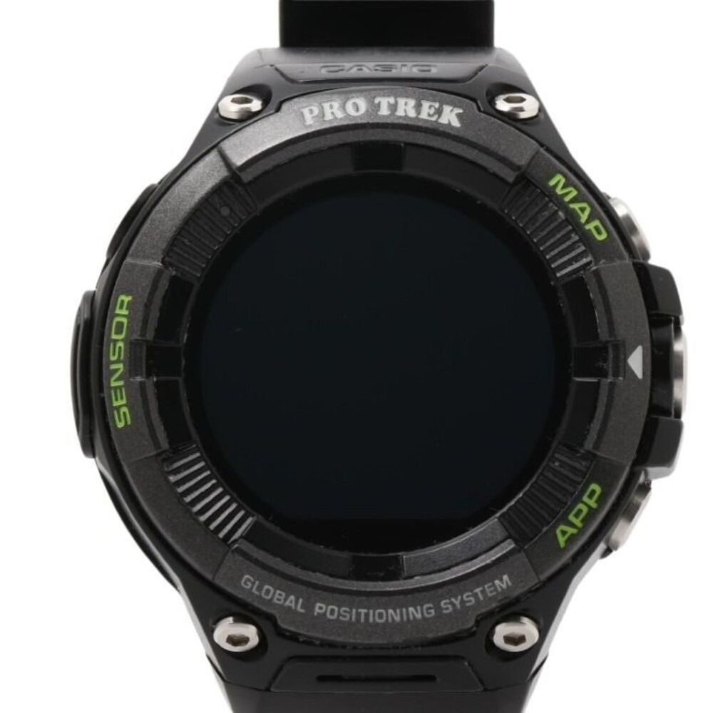 CASIO PROTREK Smart WSD-F21HR-BK Black Stainless Steel Resin Men's Digital Sm...